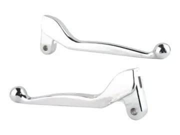 Handbremshebel / Kupplunghebel im Set (links & rechts) ohne Armatur (Aluminium verchromt) abgewinkelt passend für S51, S70, S53, S83, SR50, SR80, KR51/1, KR51/2 (SUM)