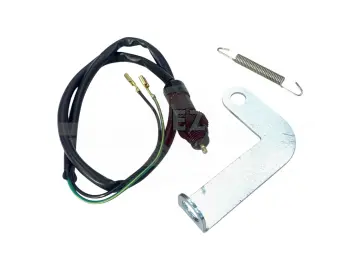 Bremslichttaster / Bremslichtschalter im Set (3-teilig) mit Haltebügel und Zugfeder (großer Typ) passend für SR4-2, SR4-2/1