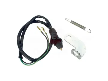 Bremslichttaster / Bremslichtschalter im Set (3-teilig) mit Haltebügel und Zugfeder (großer Typ) passend für KR51/1