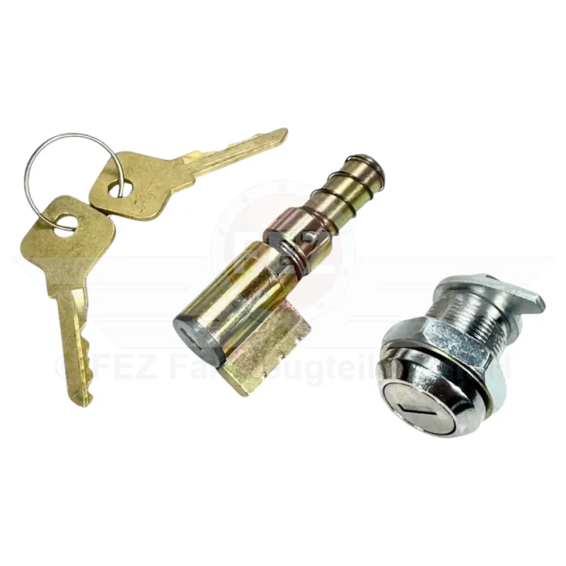 Schloss / Lenkerschloß (Sperrdorn Ø10mm) & Werkzeugkastenschloß im Set (4-teilig) "2 Schlösser, 2 Schlüssel" passend für S51 (ab Baujahr 1987)