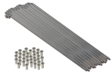 Speichen im Satz (36 Stück) 143,5 + Nippel M3,5 Edelstahl - S50, S51, SR4-2, SR4-3, SR4-4, KR51