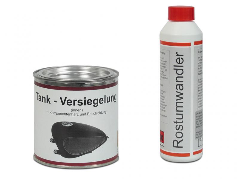 Wagner Tankversiegelung (2-teilig - Rostumwandler und Spezialversiegelung mit Harz)