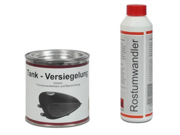 Wagner Tankversiegelung (2-teilig - Rostumwandler und Spezialversiegelung mit Harz)