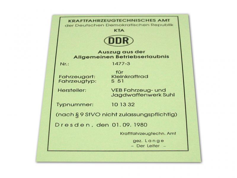 BTE S51 (für Sammlerzwecke)