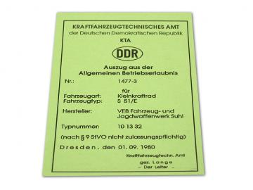 BTE S51/E (für Sammlerzwecke)