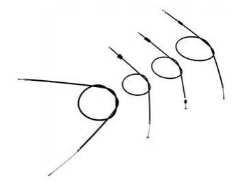 Bowdenzugsatz S50 schwarz komplett (4-teilig)