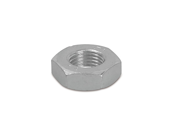 Mutter M10x1,0 DIN 936 verzinkt (Flache Sechskantmutter) ( 5,75 mm hoch)