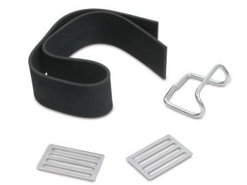 Gummi - Gepäckträgergummi vollständig - Riemen + Haken + Schnallen (4-teilig) verzinkt passend für Moped