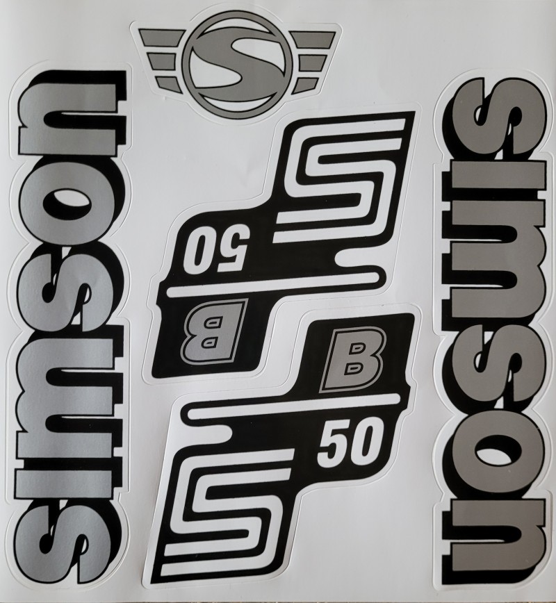 Aufkleber S50 Silber