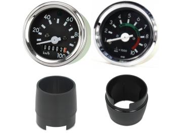 Simson S51 S70 Tacho+Drehzahlmesser Set Chrom Ring